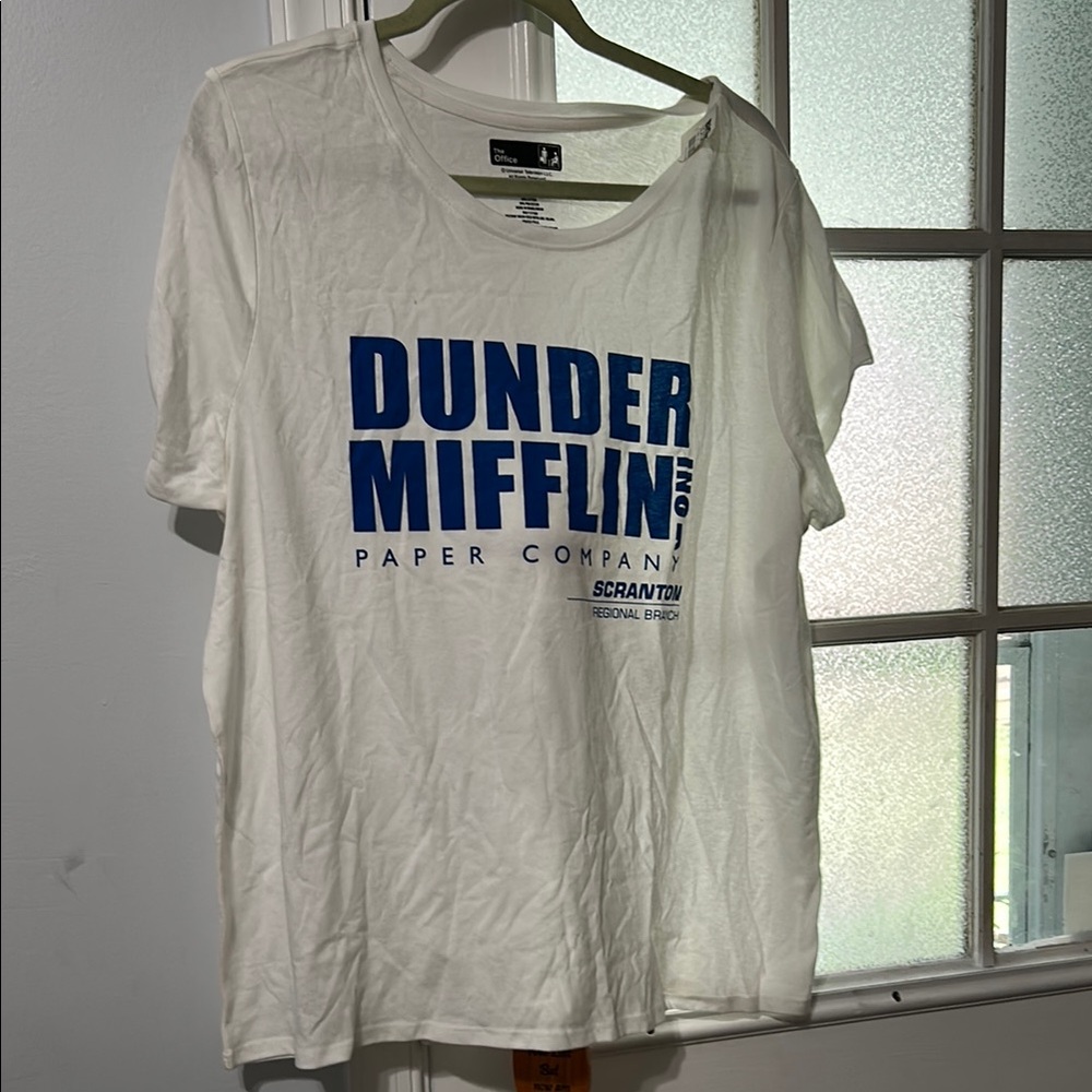 White The Office Scranton Branch Dunder Mifflin T-Shirt